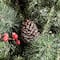6ft. Pre-Lit Frosted Pinecones & Red Berries Artificial Christmas Porch Tree, Warm White LED Lights